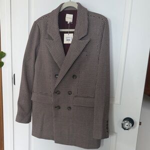 Double-Breasted Houndstooth Blazer from Favorite Daughter